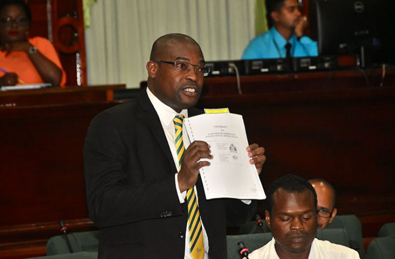 Minister of Public Infrastructure, David Patterson