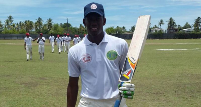 Keemo Paul leaves the field after his knock of 85.