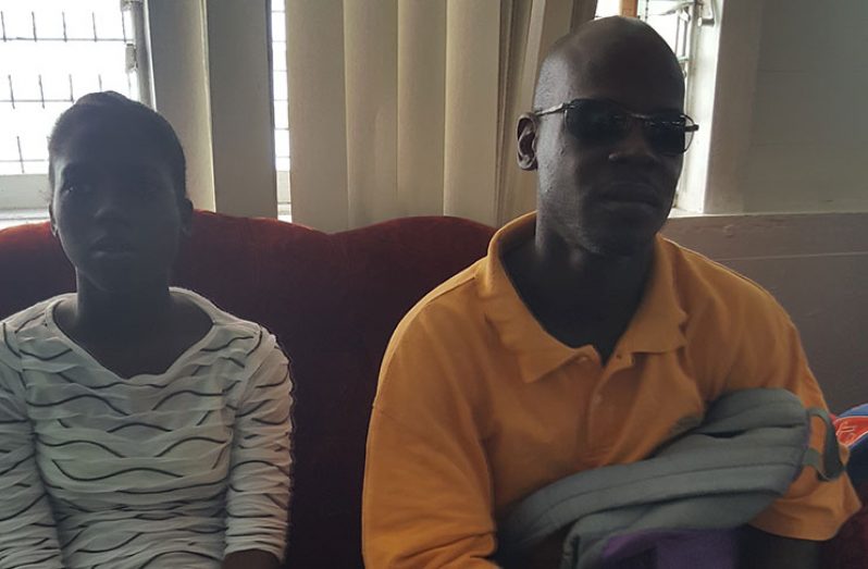 Paula Cottam and her blind dad Paul Cottam making an appeal for monetary assistance for her surgery in TT