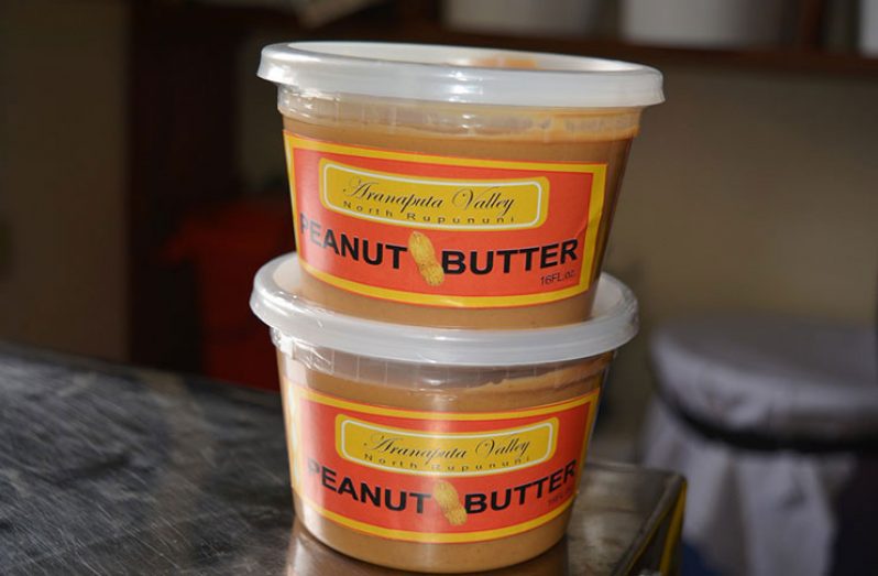 Peanut butter which is produced by the Aranaputa Processors Friendly Society Group and retailed for approximately G$600.