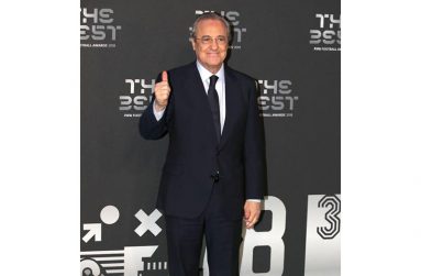 Real Madrid president Florentino Perez was one of the key architects of the Super League (Tim Goode/PA)
