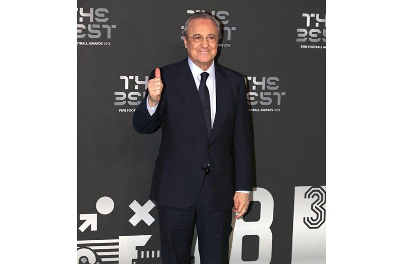 Real Madrid president Florentino Perez was one of the key architects of the Super League (Tim Goode/PA)