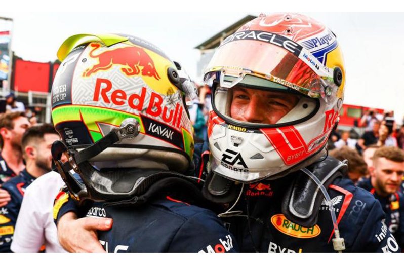 Verstappen has won two F1 titles with Perez as team-mate