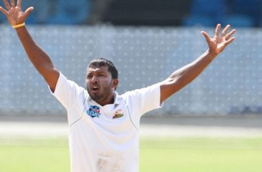Left-arm spinner Veerasammy Permaul had figures of four for 62 to take his tally to 39 wickets, the second highest for the season. (File photo)