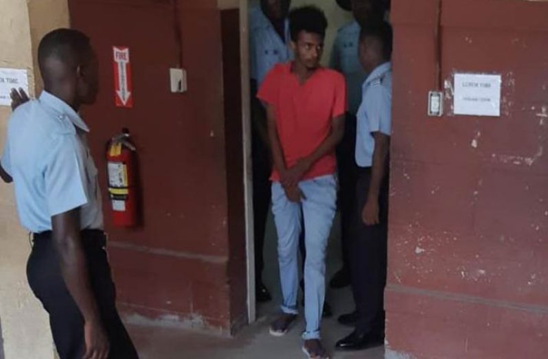 Joel Persaud at court on Thursday