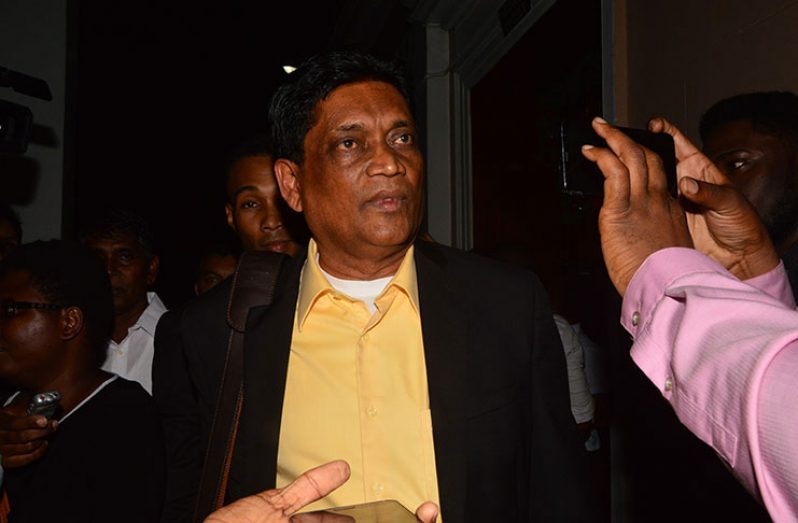 Expelled Government MP Charrandas Persaud