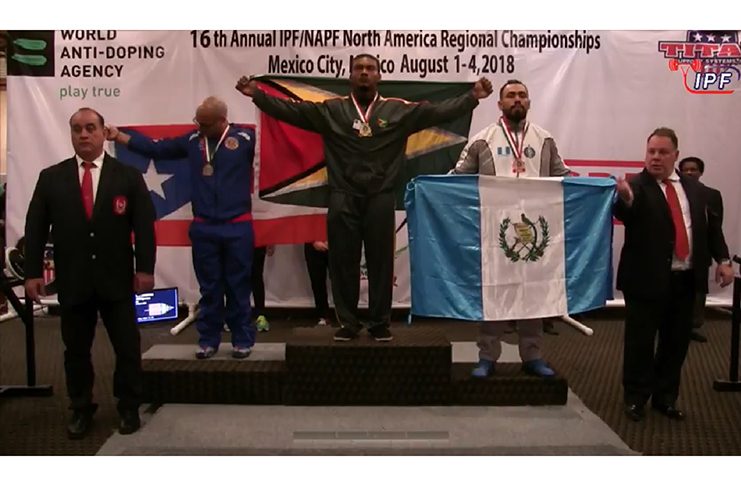 Carlos Petterson-Griffith snared a second gold medal at the IPF/NAPF Regional Championships in Mexico.