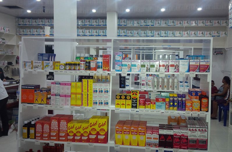Pharmacy: A section of the Prashad’s Medical Centre and Pharmacy