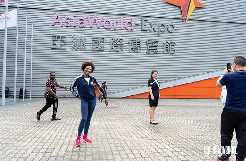 Designer Andrea Wilson in Hong  Kong, Asia in 2019. There she met with distributors, manufacturers and retailers.