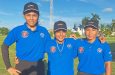 (From left) Tilleya Madramootoo, Varuni Pitamber and Yonette Welcome shared six wickets among them (Sean Devers photo)