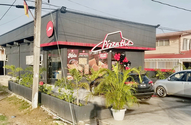 Pizza Hut’s branch at Port Mourant, Corentyne, which was officially opened on Saturday