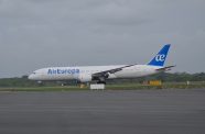 The AirEuropa flight from Peru en route to Spain
