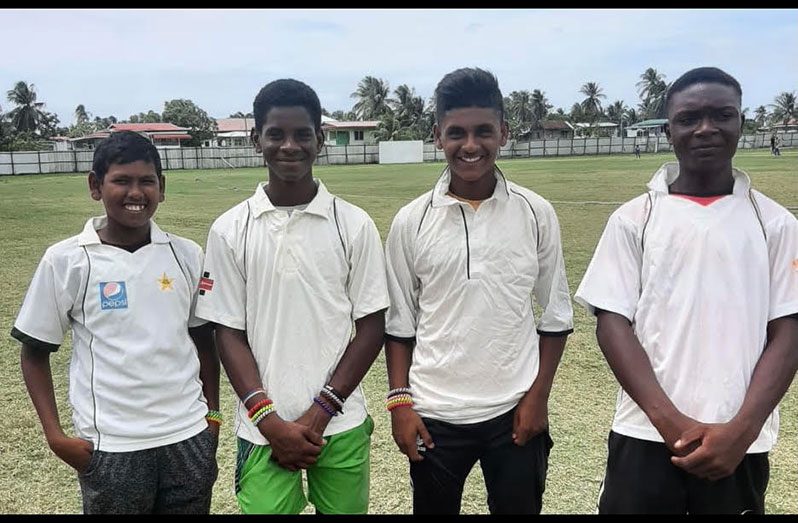 Top Under-15 players from RHCCCC pose with their shirts