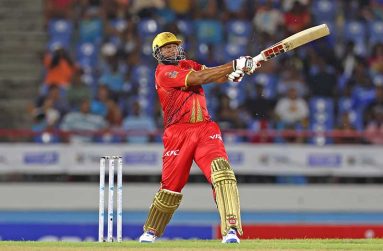 Kieron Pollard of Trinbago Knight Riders bats during the Men's 2024 Republic Bank Caribbean Premier League match between St. Lucia Kings and Trinbago Knight Riders at Daren Sammy National Cricket Stadium on September 10, 2024 in Gros Islet, St Lucia. (Photo by Ashley Allen - CPL T20/CPL T20 via Getty Images).