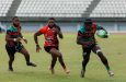 National rugger Godfrey Pollydore in action for Guyana