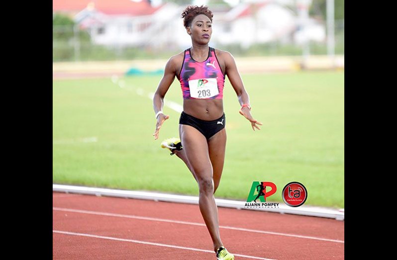 FLASHBACK! Jamaican Rushell Clayton eases her way to win the 2019 API Women’s 400m hurdles. The 2019 World Championships bronze medallist is expected to be among a plethora of Regional and International athletes at the 2022 event.