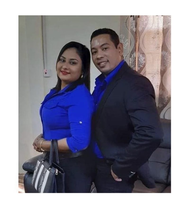 Cuban, Yuri Garcia, and his Guyanese wife, Ateeka Ishmael