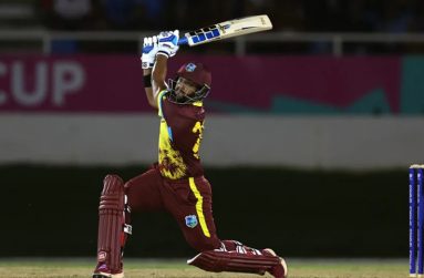 Nicholas Pooran flayed the Australia attack•(Getty Images)