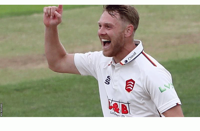 Essex paceman Jamie Porter finished with match figures of 10-83.