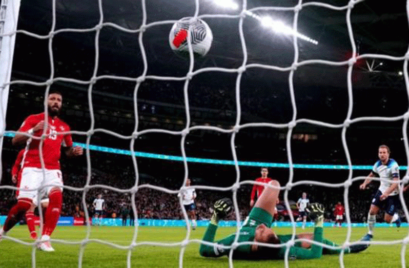 England went ahead after only eight minutes at Wembley Stadium
