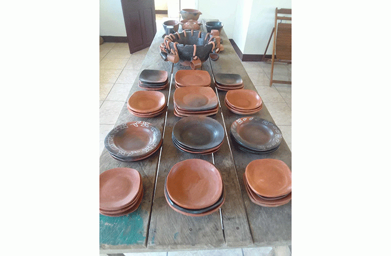 Products from the level two pottery training exercise involving multiple villagers