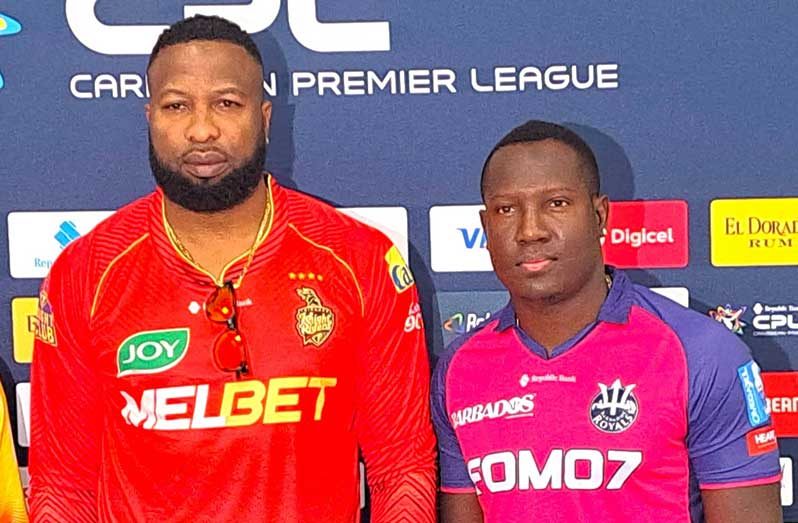 Keiron Pollard (left) and Rovman Powell were vocal about the roles of emerging players in the CPL