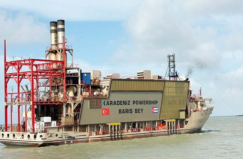 The 36-megawatt power ship