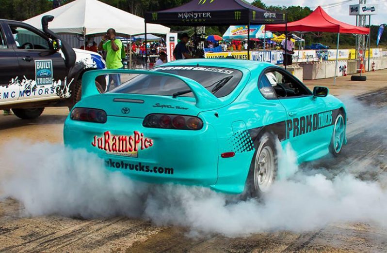 Parkash Latchman’s Toyota Supra will be in action at the Caribbean Invasion