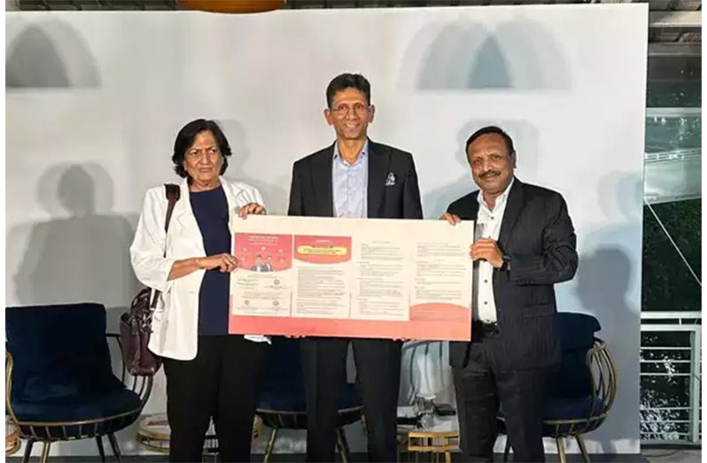 Shantha Rangaswamy, Venkatesh Prasad and Vinay Mruthyunjaya released their election manifesto in Bengaluru