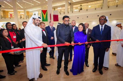 President Dr Irfaan Ali and First Lady Arya Ali joined the Guyana Embassy in Doha this week for a special celebration marking the country's 60th Independence Anniversary