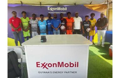 The eight schools contesting the ExxonMobil Linden Schools U18 football championship, were last Saturday presented with new uniforms for the next round