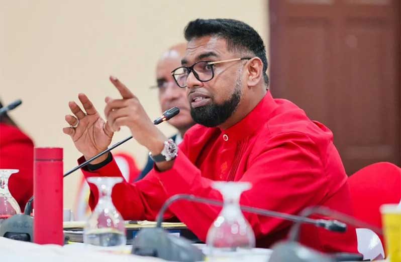 President Ali comments on suggestions at the consultation session on the PPP manifesto