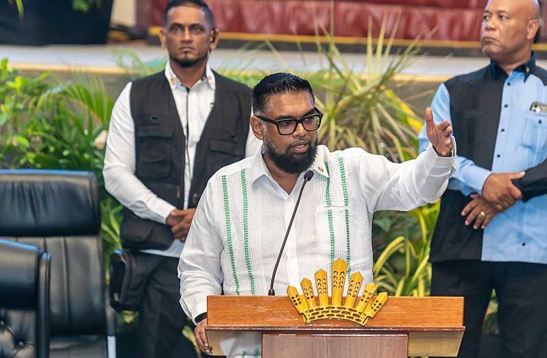 President Dr. Irfaan Ali (Delano Williams photo)