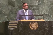 President Dr Irfaan Ali address world leaders during the UNGA