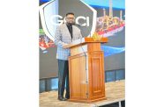 President Dr. Irfaan Ali during Thursday’s breakfast brief (Office of the President photo)