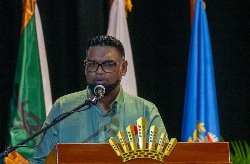 President and Commander-in-Chief of the Armed Forces, Dr Irfaan Ali