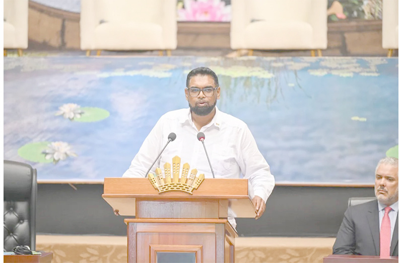 Flashback: Guyana’s President, Dr Irfaan Ali delivers closing remarks at the end of day two of the 2025 Global Biodiversity Alliance Summit