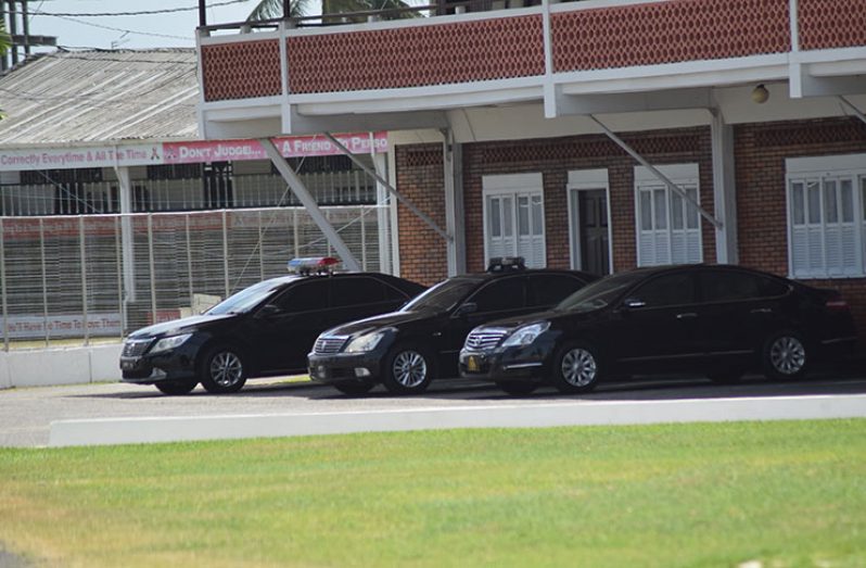 The Prime Minister’s security detail at Camp Ayanganna