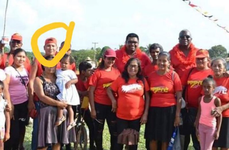 The photograph which surfaced on Saturday evening of Presiding Officer Sheldon Henry at a campaign event hosted by the PPP