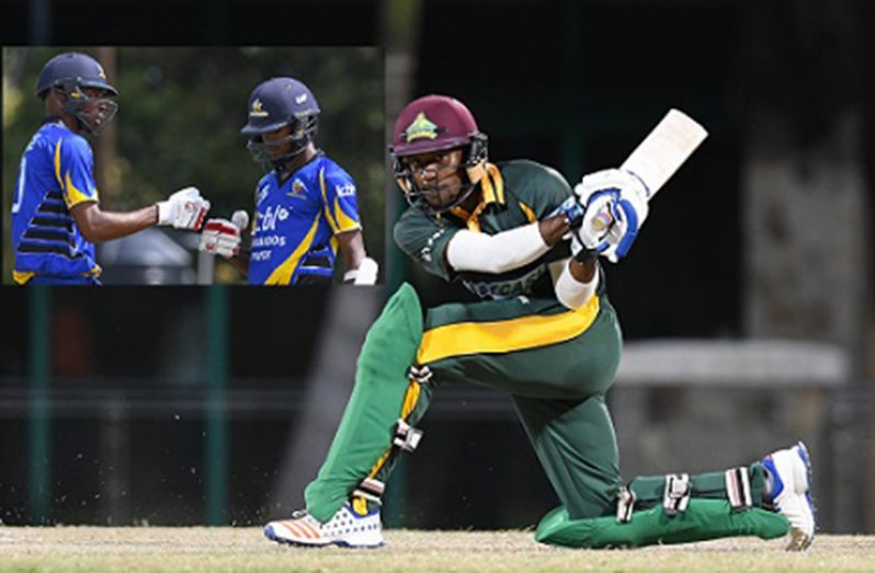 Batting all-rounder Kavem Hodge will be key for Volcanoes while the West Indies pair of Roston Chase and Kraigg Brathwaite (inset) will lead Pride.