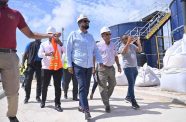 President Dr. Irfaan Ali inspecting the $1.18B Onderneeming water treatment plant