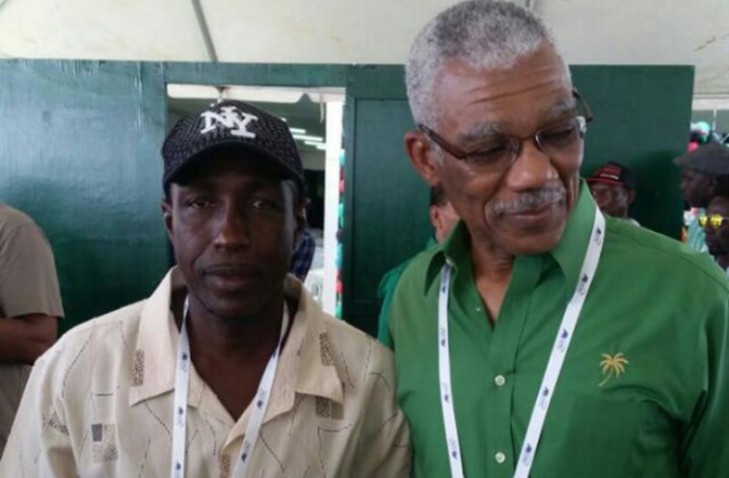 Flashback! Prince Holder with President David Granger