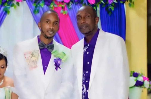 Prince Holder (right) and his son Shurwayne Holder