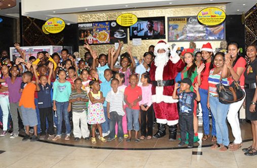 Kids jubilate inside the Princess Fun City Entertainment Centre
