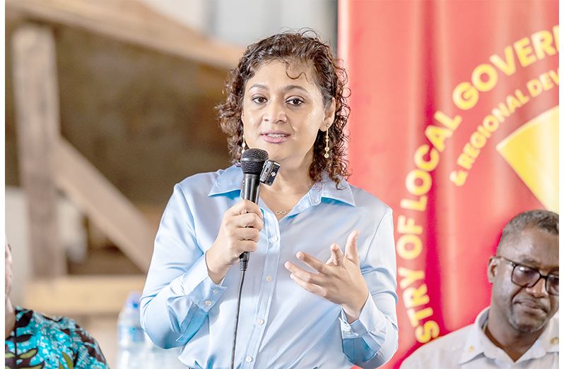 Minister of Local Government and Regional Development, Priya Manickchand