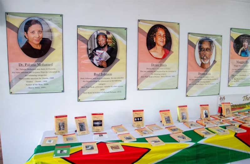 Scenes from the Guyana Prize Exhibition of Guyanese Literature at the Castellani House