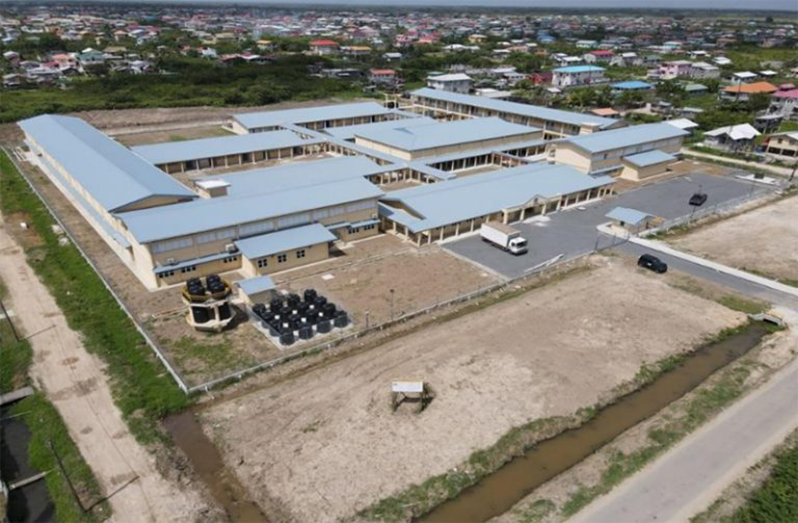 A 3D model of the proposed layout of the new Prospect Secondary School
