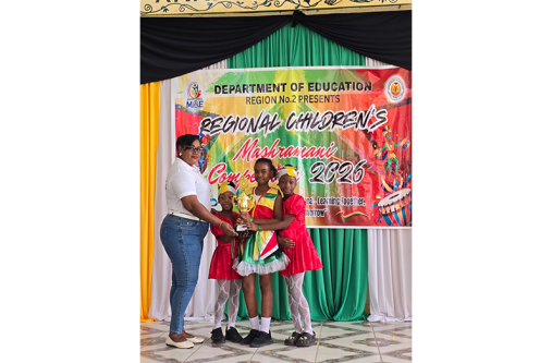 Queenstown Primary receives their trophy