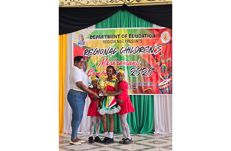 Queenstown Primary receives their trophy