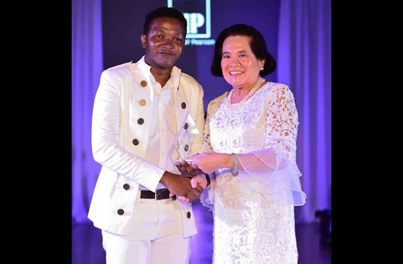 Guyanese designer Quinton Pearson, was last year presented with an award by First Lady Sandra Granger, when he showcased pieces at the CSC Awards and Fashion Show
